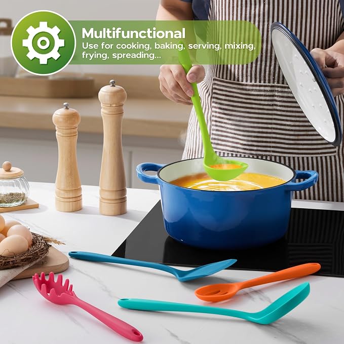 Onader Silicone Kitchen Utensils, Non Toxic Cooking Utensils Set - Image 8
