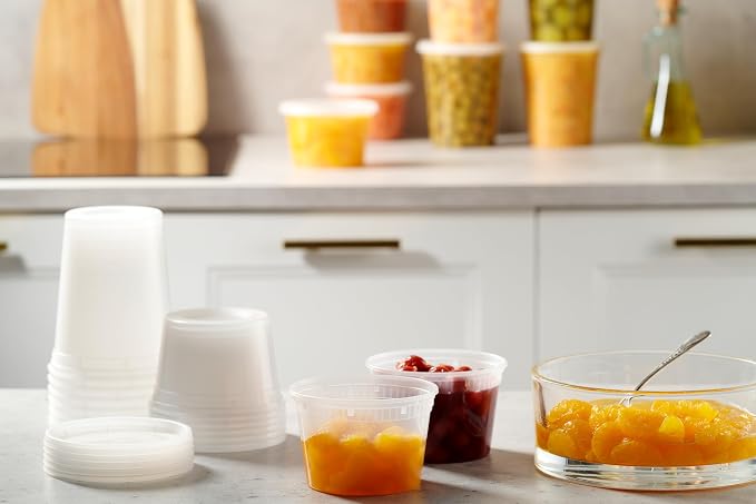 Munfix 48 Pack 16 Oz Plastic Deli Containers - Image 3