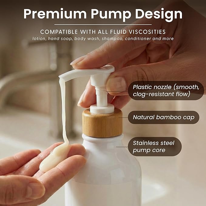 MaisoNovo Soap Dispenser Bathroom Set of 2-16.9 oz Bathroom Soap Dispenser Set - Image 5