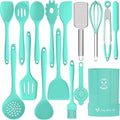 Silicone Kitchen Utensils Set, 16-Piece Silicone Cooking Utensils by Deedro by Deedro
