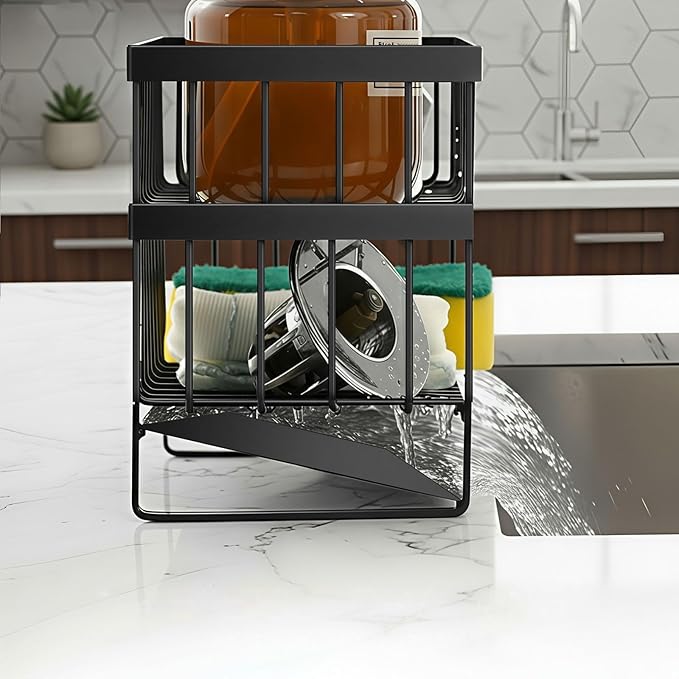 Kitchen Sink Organizer Caddy, 2 Tier Sink Caddy Organizer - Image 5