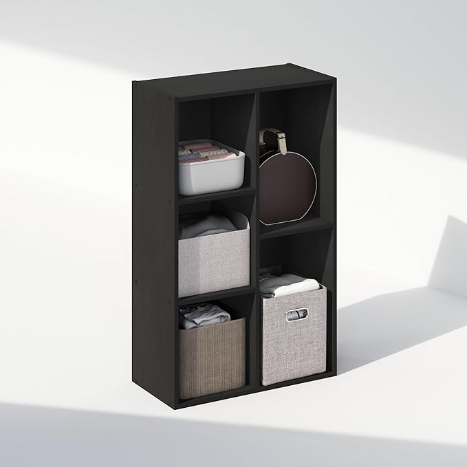 Furinno Reed Closet Organizers and Storage, 5-Cube Reversible Closet Shelves - Image 3