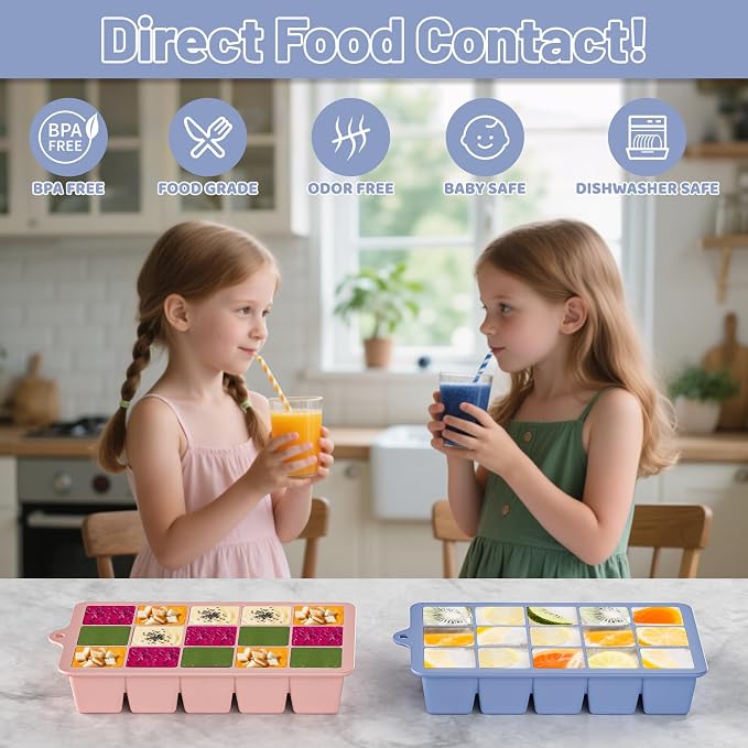 Silicone Ice Cube Tray 3 Pack - Image 3