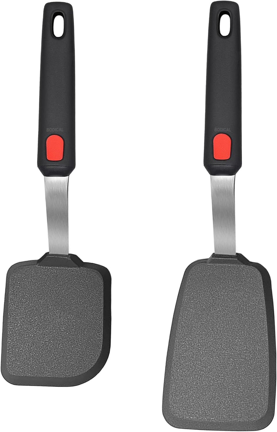 2 Pack Silicone Spatula Turner, 600°F Heat Resistant Kitchen Spatula