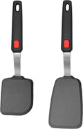 2 Pack Silicone Spatula Turner, 600°F Heat Resistant Kitchen Spatula