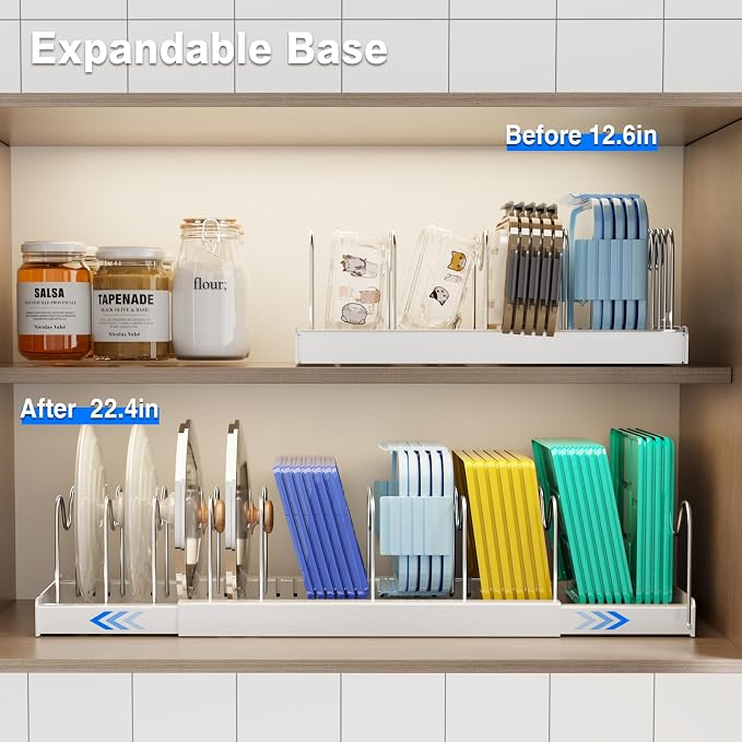 Mustorn 2 Pack Pots and Pans Organizer Under Cabinet - Image 4