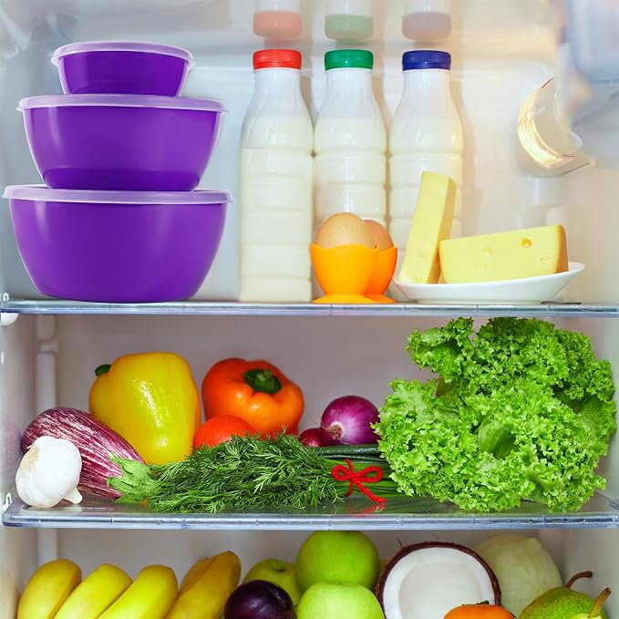 4-Piece Classic Plastic Prep Bowls - Image 3