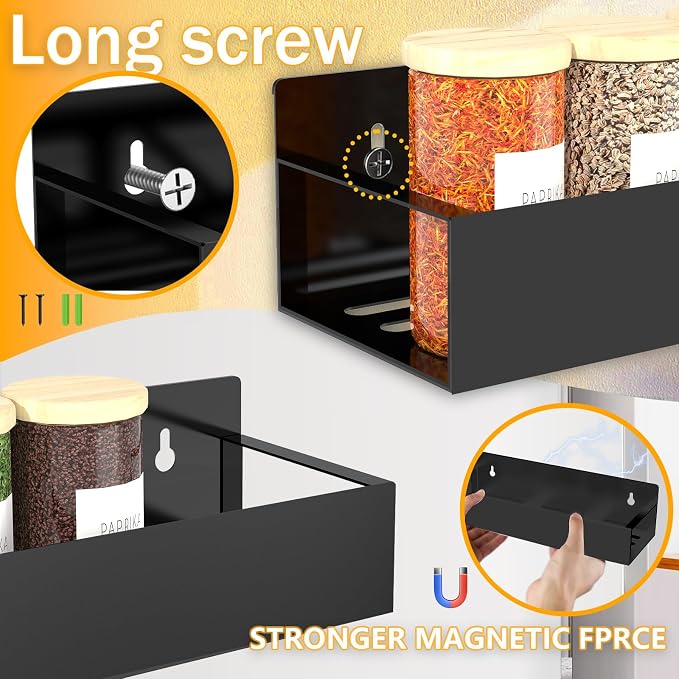SMRCAD Magnetic Spice Rack for Refrigerator - Image 3