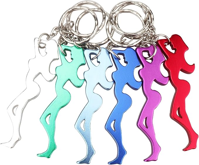Swatom Girl Shape Bottle Opener Keychain 6PCS by SWATOM