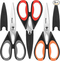 iBayam 3-Pack 8.5"Kitchen Scissors All Purpose Heavy Duty by iBayamDirect