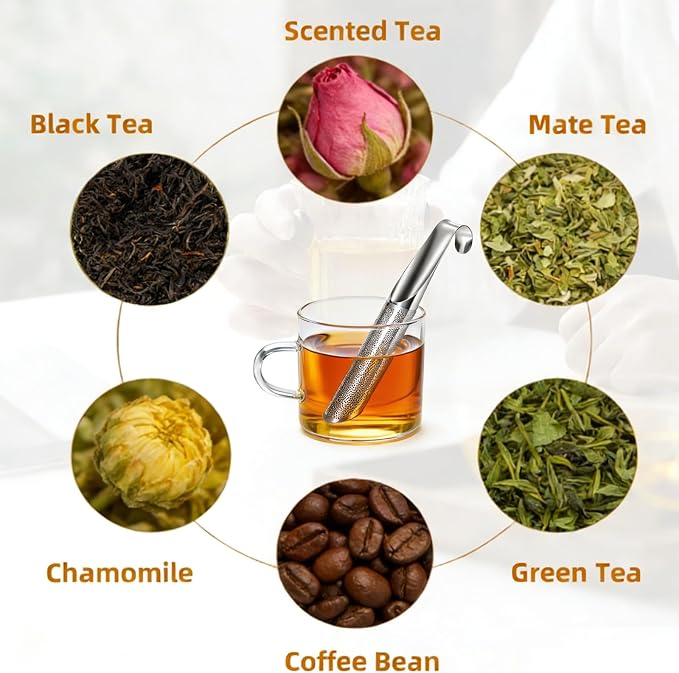 2 Pcs Tea Infuser with Hook Handle, Tea Diffusers - Image 4