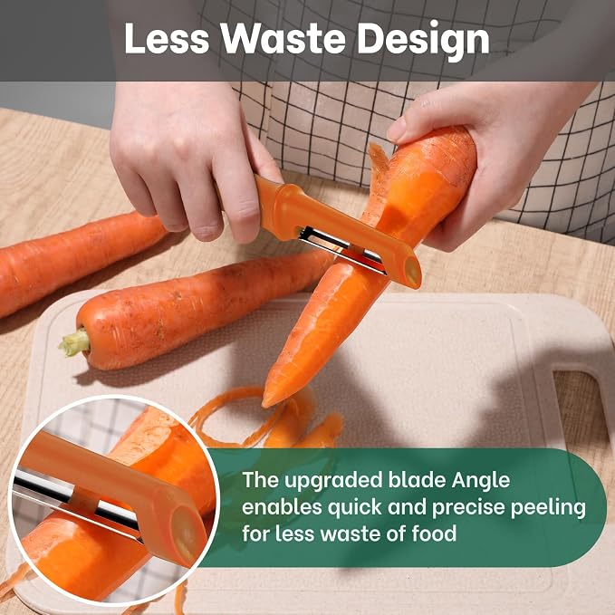 Beneno Swivel Vegetable Peeler, Razor-Sharp Smooth Peeling Potato Peelers - Image 5