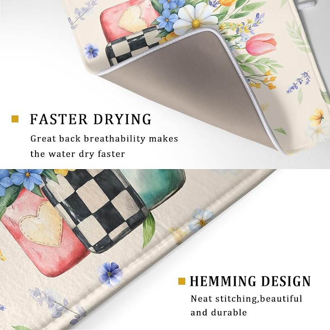Giwawa Spring Flower Vases Dish Drying Mat - Image 3