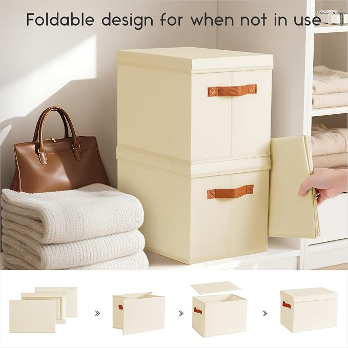Homsorout Storage Bins with Lids - Image 3