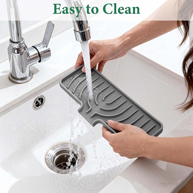 GUUKIN Sponge Holder for Kitchen Sink, Sink Caddy and Soap Tray | 10x4 inch - Image 7