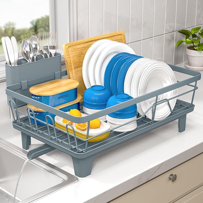 Urackify Dish Drying Rack for Kitchen Counter, Sink Dish Rack - Image 3