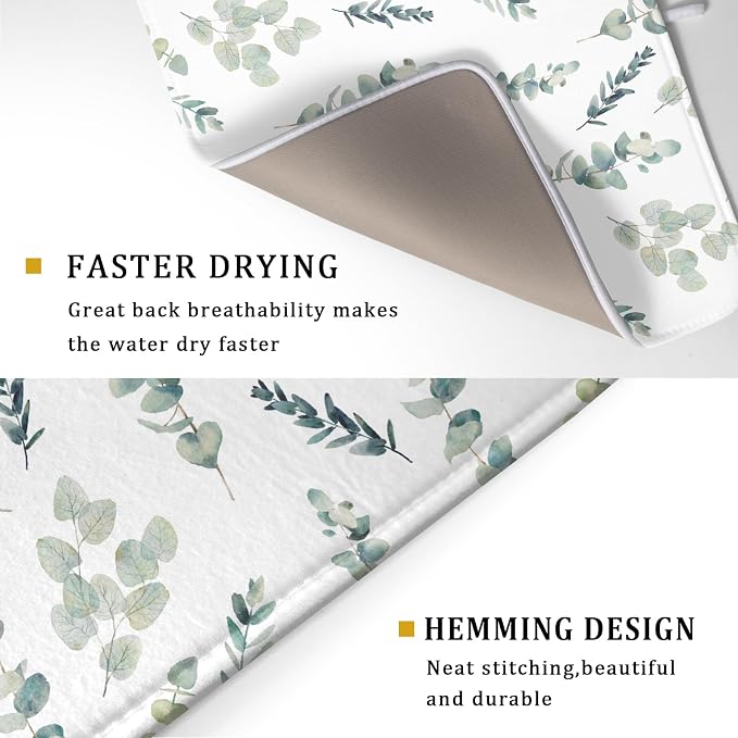 Eucalyptus Leaf Dish Drying Mat - Image 3