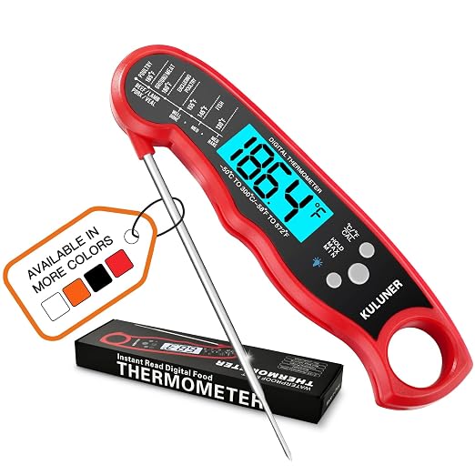 KULUNER TP-01 Waterproof Digital Instant Read Meat Thermometer by KULUNkitchentoolstheperfectcookingexpert