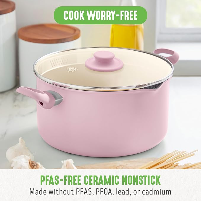 GreenLife 6QT Ceramic Nonstick Stockpot - Image 2