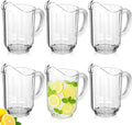Tessco for you 6 Pcs Plastic Pitchers 60 Ounce Clear Restaurant Jug Large Water by Tessco