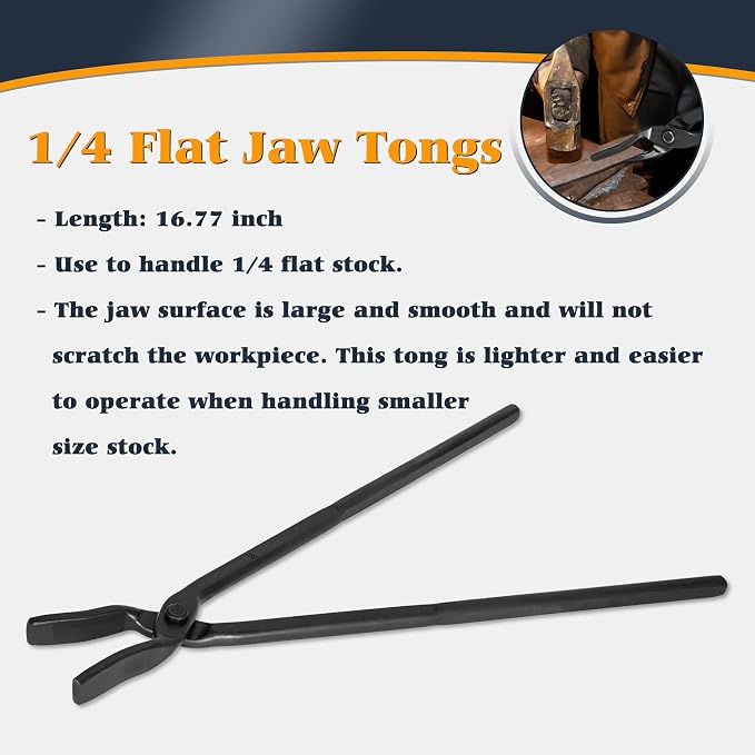 Blacksmith Knife Making Tongs Set - Image 6