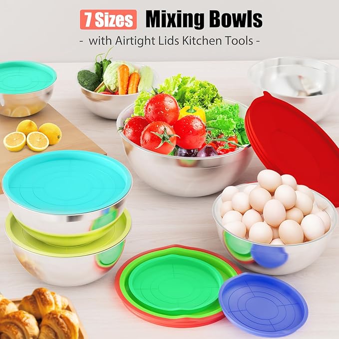 ENVTEK Mixing Bowls with Lids Set, Size 4.5 - Image 7