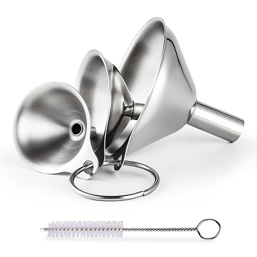 Supercenter Kitchen Funnel, Stainless Steel Mini Funnel, by Supercenter