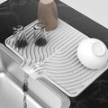 Silicone Drying Mat for Kitchen Counter, Dish Drying Rack Matt by JOOKKI