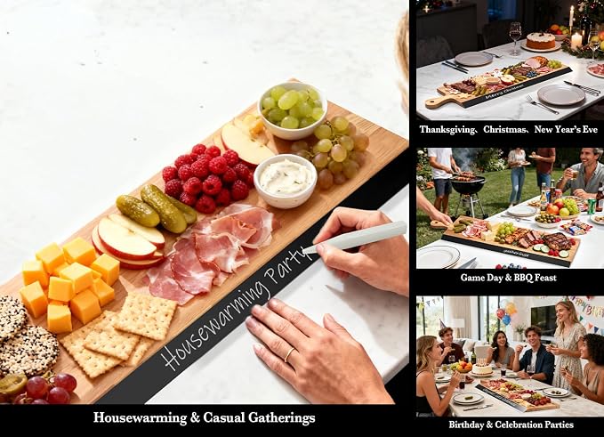 32" Acacia Charcuterie Board - Image 7