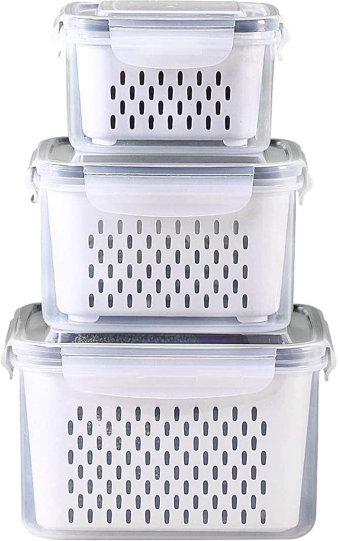 3Pack Fridge Food Storage Container Set by Ronanemon