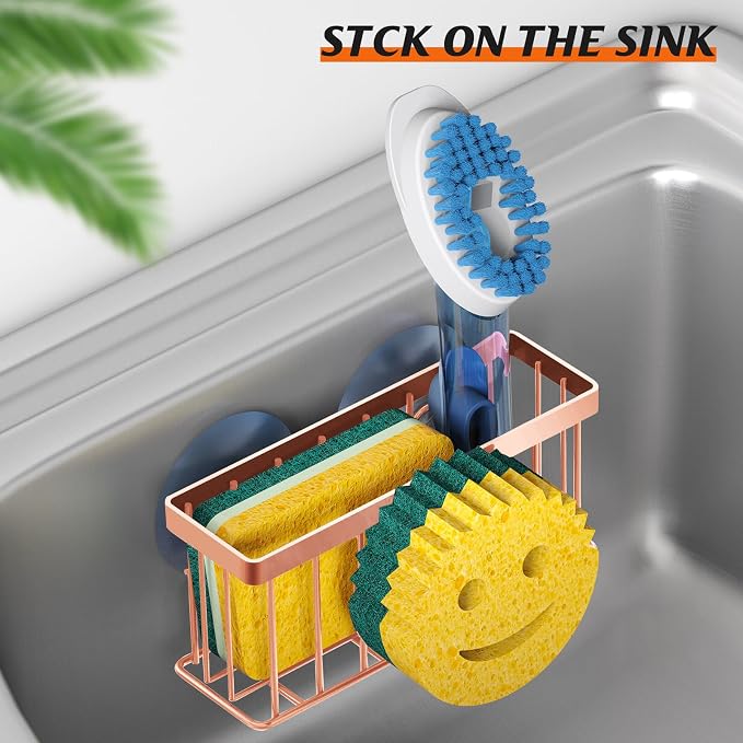 MURLONG Sponge Holder Smiley Face, Sink Caddy - Image 5