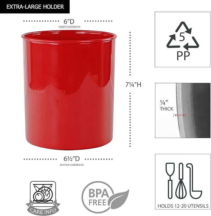 Reston Lloyd Multipurpose Utensil/Crock Holders Organize Wide Variety of Sizes - Image 7