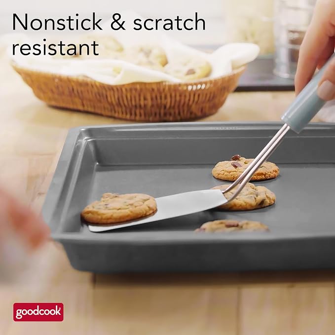 GoodCook 15” x 10.5” Nonstick Carbon Steel Baking Pan & Raised Wire Rack – - Image 7