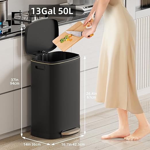 KUK 13 Gallon Kitchen Trash Can - Image 2