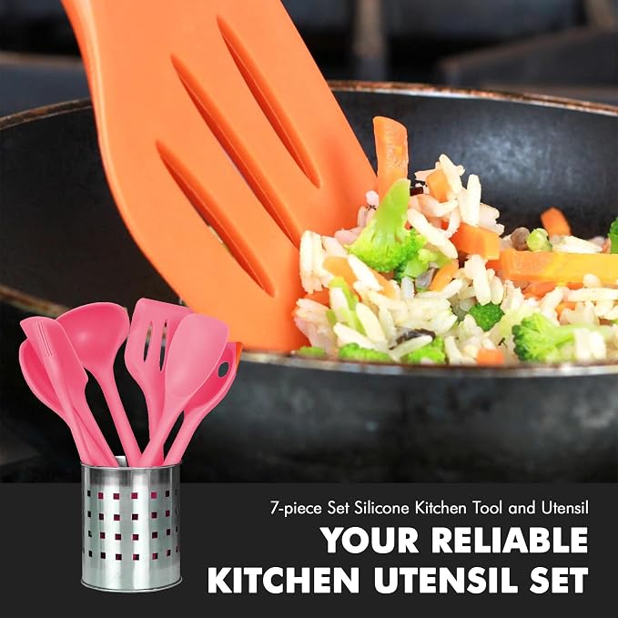 Chef Craft - Premium Silicone Kitchen Tools and Utensils Set, Non-Scratch - Image 5