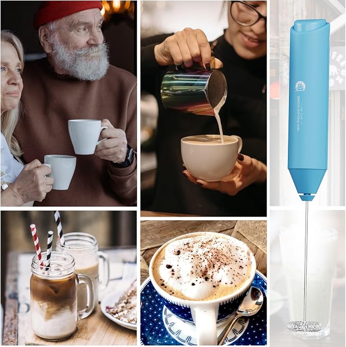Powerful Milk Frother Handheld Foam Maker, Mini Whisk Drink Mixer - Image 5