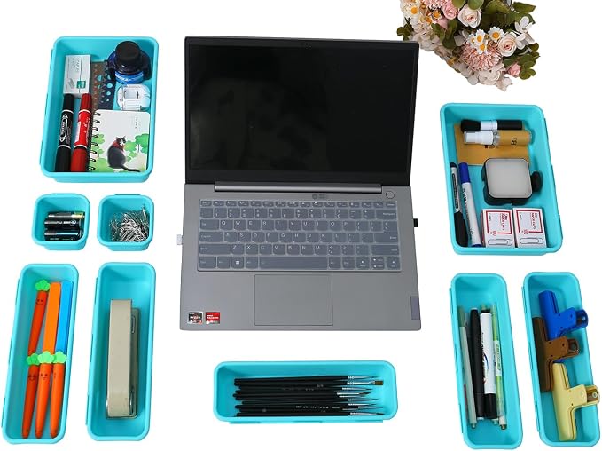 Kutesna 15 PCS Interlocking Desk Drawer Organizer Separator - Image 7