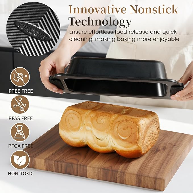 Kikcoin 25 PCS Stackable Baking Pans Set, Non-stick Bakeware Sets - Image 4