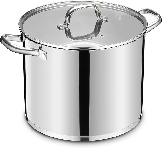 Stainless Steel Large Stock Pot, LIANYU 24 QT Heavy Duty Stockpot by LIANYU