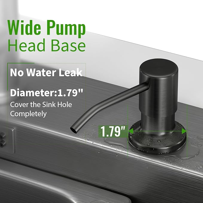 Kitchen Sink Soap Dispenser, Built in SoapDispenser, Counter Lotion Dispenser - Image 7