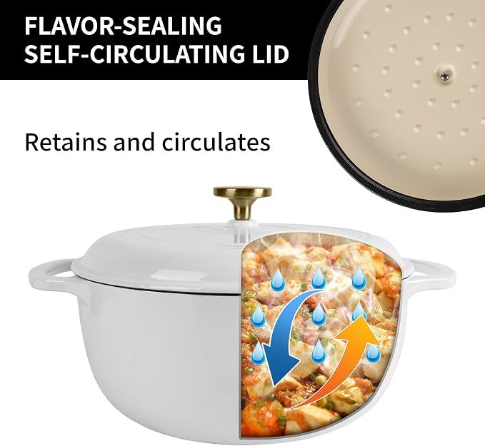 Premium Enameled Cast Iron Dutch Oven - Image 4