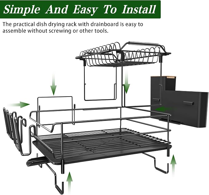 Runnatal 2-Tier Dish Drying Rack - Image 6
