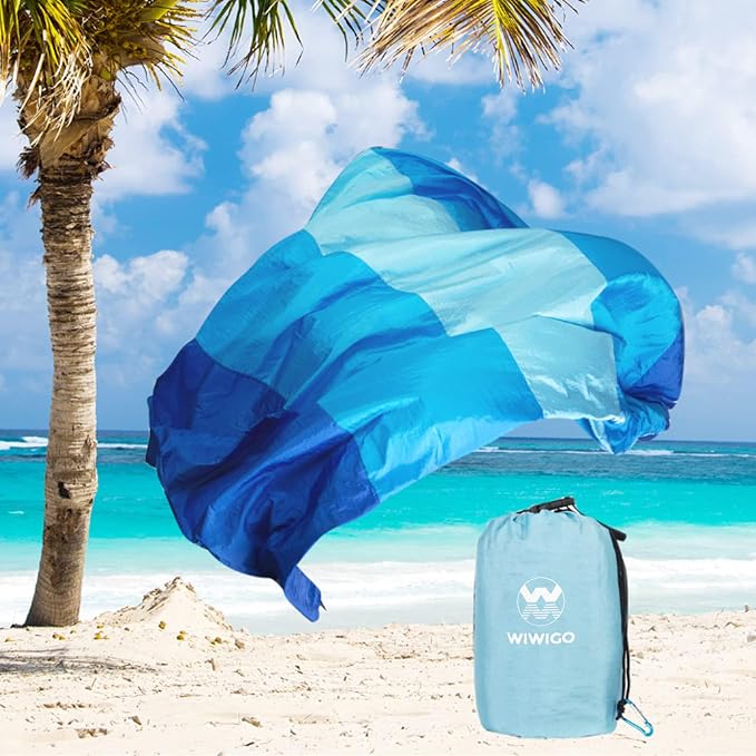 WIWIGO Beach Blanket Waterproof Sandproof Beach Mat 79" X 83"/10'x9'for 2-8 - Image 6