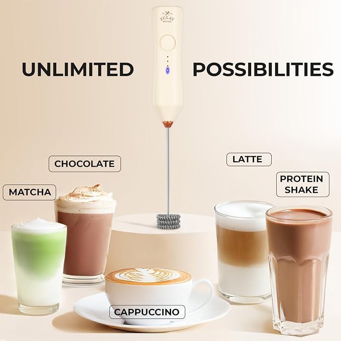 Zulay Kitchen Rechargeable Milk Frother - Image 6