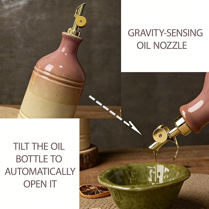 Ceramic Olive Oil Dispenser Bottle - Image 5