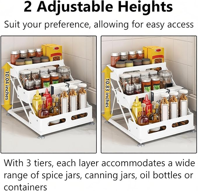 Ceetug 3 Tier Foldable Spice Rack - Image 4