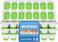 Ice Cube Tray, Ice Cube Trays for Freezer 4 Pack by WEFTNOM