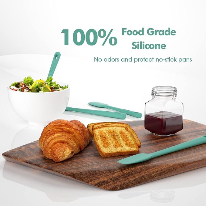 ChefAide 4 Pieces Silicone Spatula Set, Food Grade Rubber Spatula, Upgrade - Image 5