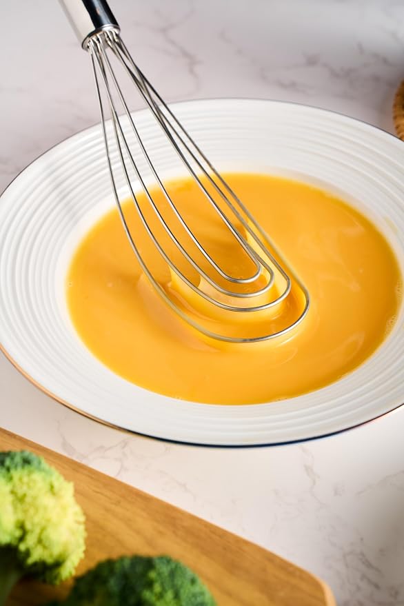 10.63" Stainless Steel Flat Whisk, Egg Beater - Image 6