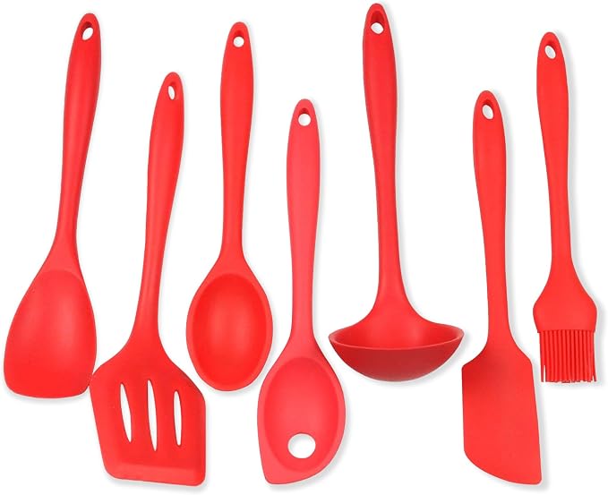 Chef Craft 42077 7 Piece Silicone Kitchen Tool and Utensil Set by ChefCraft